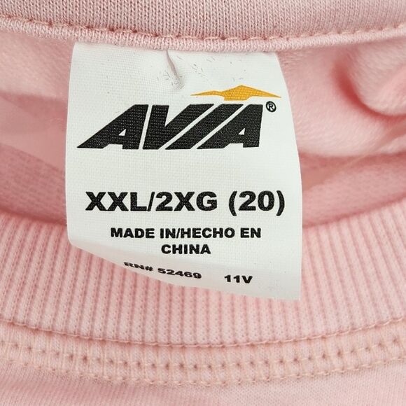 Avia Performance T-Shirt Womens Size XXL Pink Long Sleeves Athleisure Activewear - Picture 3 of 8